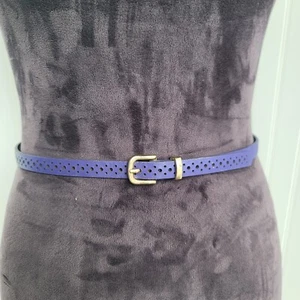 Kohls Kids Small Laser Cut Plain Leather Belt Sz Small S - Picture 1 of 7