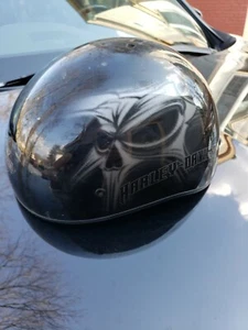 Harley Davidson Motorcycles *XL* Helmet Headgear Protection 61-62 CM Black Silve - Picture 1 of 7