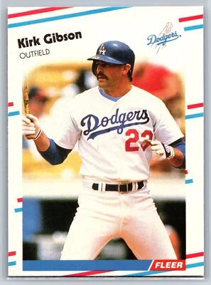 1988 Fleer Update Kirk Gibson Los Angeles Dodgers #U-93 - Image 1 of 2