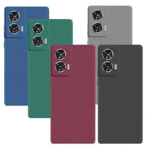 Funda blanda de silicona de goma mate arenisca para Motorola Moto Edge 2024 5G - Imagen 1 de 6