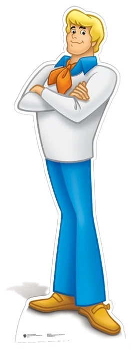 Fred Cardboard Cutout Stand Up from Scooby Doo Great Fun for Children's Parties Foto 1 de 1