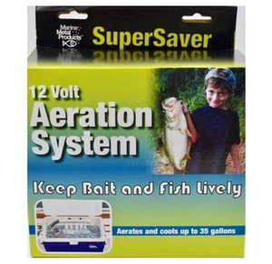 B15 Marine Metall Belüftungssystem Power Bubbles 12V DC Livewell Dual Luftpumpe - Bild 1 von 3