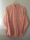Ralph Laurn Red And White Stripped Button Down Size Medium Nwt