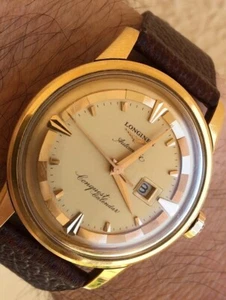 Vintage 35mm Longines Conquest Automatic 18k Rose Gold - Picture 1 of 12