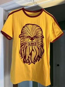 Star Wars Tshirt Small Mens Chewbacca Ringer Shirt Chewy Soft - Picture 1 of 2