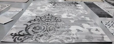 Tapete com manchas traseiras PRATA/MARFIM 10' X 14', preço reduzido 1172715422 ADR114B-10 - Imagem 1 de 4