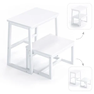 Step Stool for Adults,Holds up to 500Lb,3 in1 Heavy Duty Sturdy Two Step Stool - Picture 1 of 8