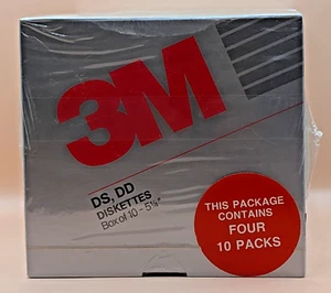 4 boîtes de 10 disquettes MARK Q double densité 5,25" DS DD 1989 neuves et scellées - Photo 1/10