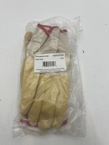 (QTY 2 PR) Radnor LRG Yellow/White Rubber Palm Coating Finish Canvas Work Glove - Picture 1 of 3