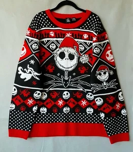 The Nightmare Before Christmas Jack Skelington Ugly Sweater Men’s Sz 2xl XXL NEW - Picture 1 of 8
