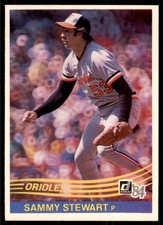 1984 Donruss Sammy Stewart Baseball Cards #514