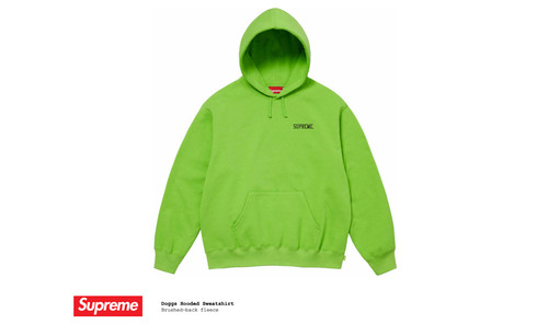 Felpa con cappuccio Supreme DOGGS 4 LIFE LIME DS grande felpa con cappuccio Supreme L