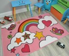 Kids Mat Rug Playroom Machine Washable Non Slip Safety Nursery Children 