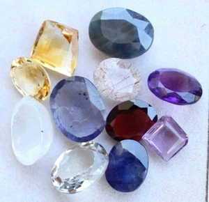 57.60 Ct Natural Mixed Loose Gemstones Lot Mix Shape Semi Precious Faceted Stone - Picture 1 of 3
