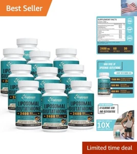 2400 MG Liposomal Glutathione Softgels, Max Absorption, Active Form L-Glutath... - Picture 1 of 8