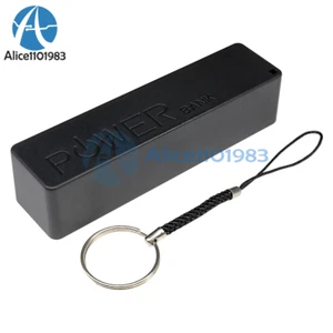 Black USB Power Bank Charger Pack Box Battery Case For 1x18650 DIY Portable - Picture 1 of 12