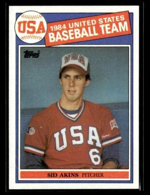 1985 Topps #390 Sid Akins Rookie Card - Image 1 of 2