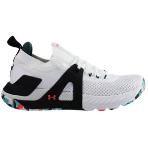 Under Armour Project Rock 4 Marble Mens White Trainers - Picture 1 of 5