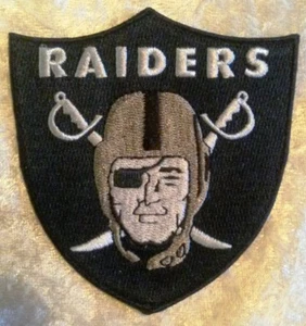 Oakland /Las Vegas Raiders 3.25" Iron or Sew On Embroidered Patch Free Tracking! - Picture 1 of 1