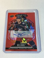 2022-23 Upper Deck Allure JAKE CHRISTIANSEN Rookie Red Rainbow Auto #106