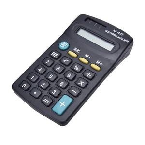 Mini calculatrice électronique de poche à 8 chiffres alimenté par batterie - Photo 1/6