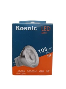 KOSNIC PRO LED 2W GU4 6500K Daylight 120 Lumens 30000 Hours 115 Lumen - Picture 1 of 2