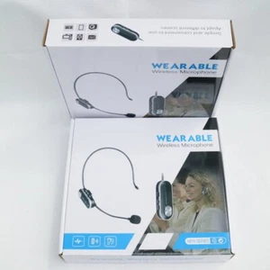 Wireless Headset Microphone System For Home DJ Karaoke Sing Wireless Headset Mic - Picture 1 of 7