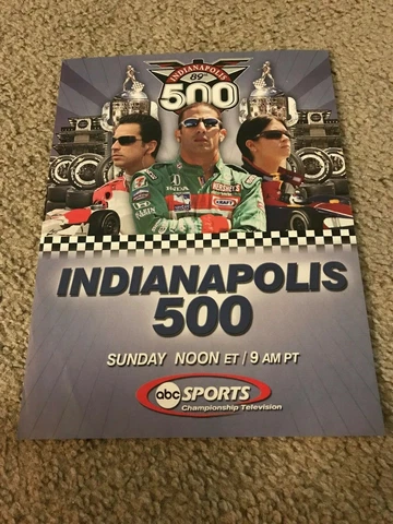 2005 INDY 500 ABC Poster Print Ad TONY KANAAN HELIO CASTONEVES DANICA PATRICK Cover