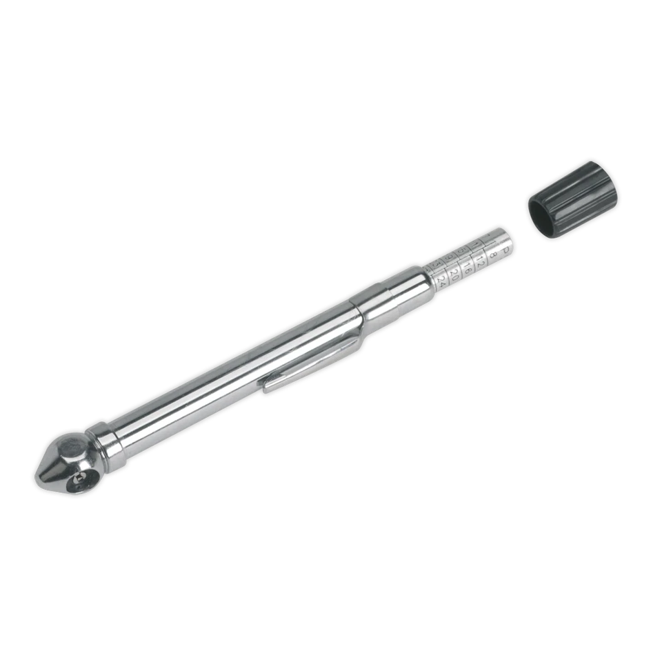 Sealey Tyre Pressure Gauge Pocket Clip Valve Core Removal Tool Car Bike 6-50PSI - Image 1 of 1