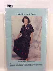 Marys Patterns Crafts Rosengarten Kleid Basteln S M L XL - Bild 1 von 7
