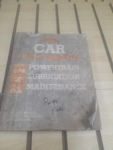 FORD 1986 CAR SHOP MANUAL POWERTRAIN LUBRICATION MAINTENANCE  - Picture 1 of 10