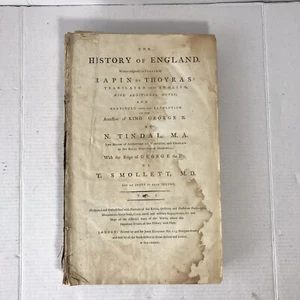 1789 Die Geschichte Englands Band I Rapin & Tindal illustrierter König George II - Bild 1 von 10