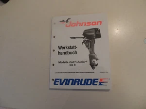 1989 Werkstatthandbuch Johnson Evinrude Außenborder Colt Junior 3 4 5 6 6.5 8 PS - Picture 1 of 8