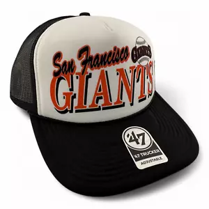 '47 Brand San Francisco Giants MLB Creedence Foam Trucker Snapback Mesh Back Hat - Picture 1 of 7