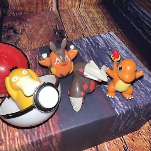 Vintage 2004 Pokémon TOMY Figures Charmander Excadrill Pignite Psyduck RARE