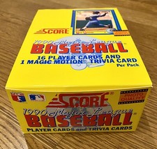 1990 Score Baseball Box 36 Sealed Packs 