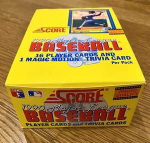 1990 Score Baseball Box 36 Sealed Packs 