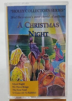 A Christmas Night: 20 Cherished Anthems - Cassette - Holly Music #20014 - Image 1 of 4