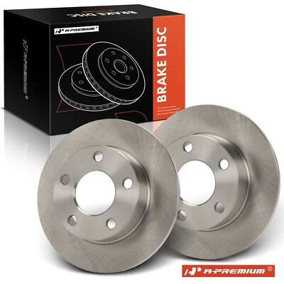 2x Rear Side Disc Brake Rotors for Audi A4 Quattro 1996-2001 VW Passat 1999-2005 - Image 1 of 4