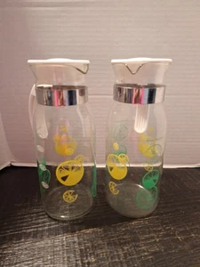 Vintage Glas Kühlschrank / Krug 2er Set - Bild 1 von 7