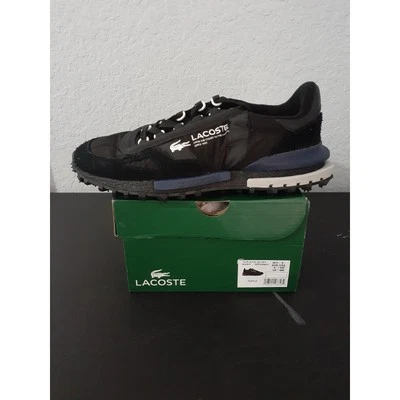 Lacoste Women's Elite Active Textile Sneakers Black/Navy US 8M - Image 1 of 4
