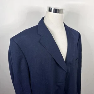 Ermenegildo Zegna 58L Hochleistungs Sport Mantel Blau Wollmischung Drei Knöpfe - Bild 1 von 9