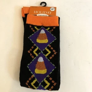 Halloween Damen Neuheit Zuckermais Socken Größe 4-10 NEU & NIEDLICH Neu mit Etikett - Bild 1 von 5