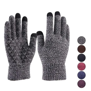 Winter Strick Handschuhe Touchscreen Warm Thermo Winddicht Fäustlinge Vollfinger Unisex - Bild 1 von 17