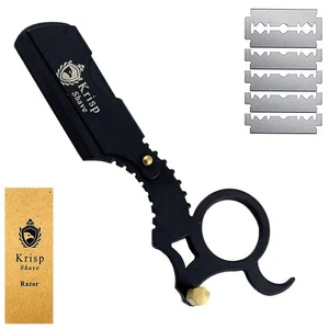 Professional Straight Razors For Men, Barber Edge Razor Black - Picture 1 of 6