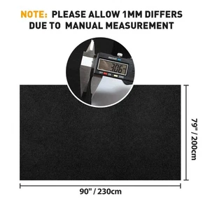 Alfombra de fieltro negra 78"x90" para altavoz, alfombra de subcaja, auto, autocaravana, barco, M... - Imagen 1 de 6
