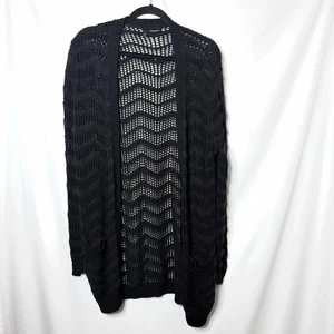 The Kooples Black Open Knit Cardigan S - Picture 1 of 4