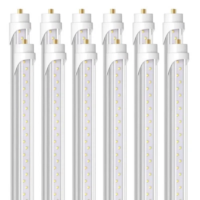 Bombillas LED de 8 pies, 44W 5500lm 6500K, súper brillantes, luces de tubo LED T8 T10 T12,... Foto 1 de 4