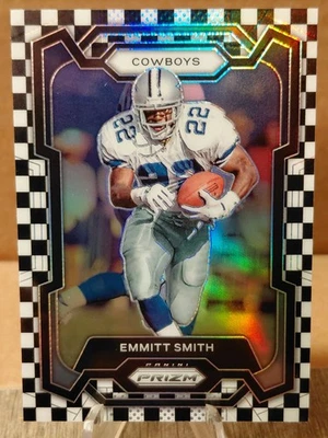 Tablero de ajedrez Panini Prizm Emmitt Smith 2023 blanco y negro Prizm #74 SP Foto 1 de 2
