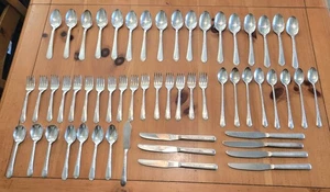 Antikes Konvolut Silber Teller Besteck Plymouth & Fortune - Bild 1 von 16